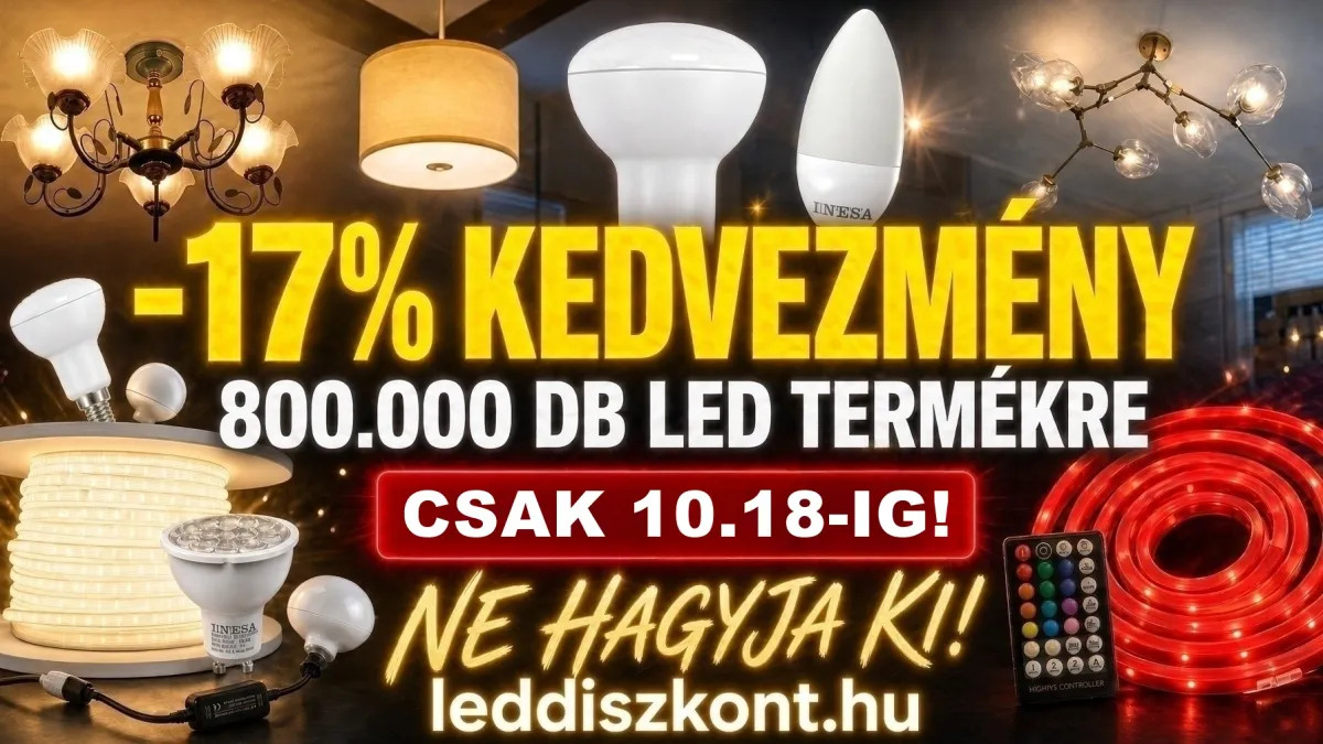 -17% 800.000 db Ledre – 17 leddiszkont 800 000 ledre
