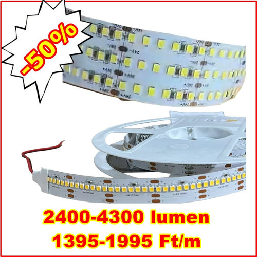 Led szalagok ipari felhasználásra bevezető fél áron! – 2400 4300 lumen led szalag leddiszkont