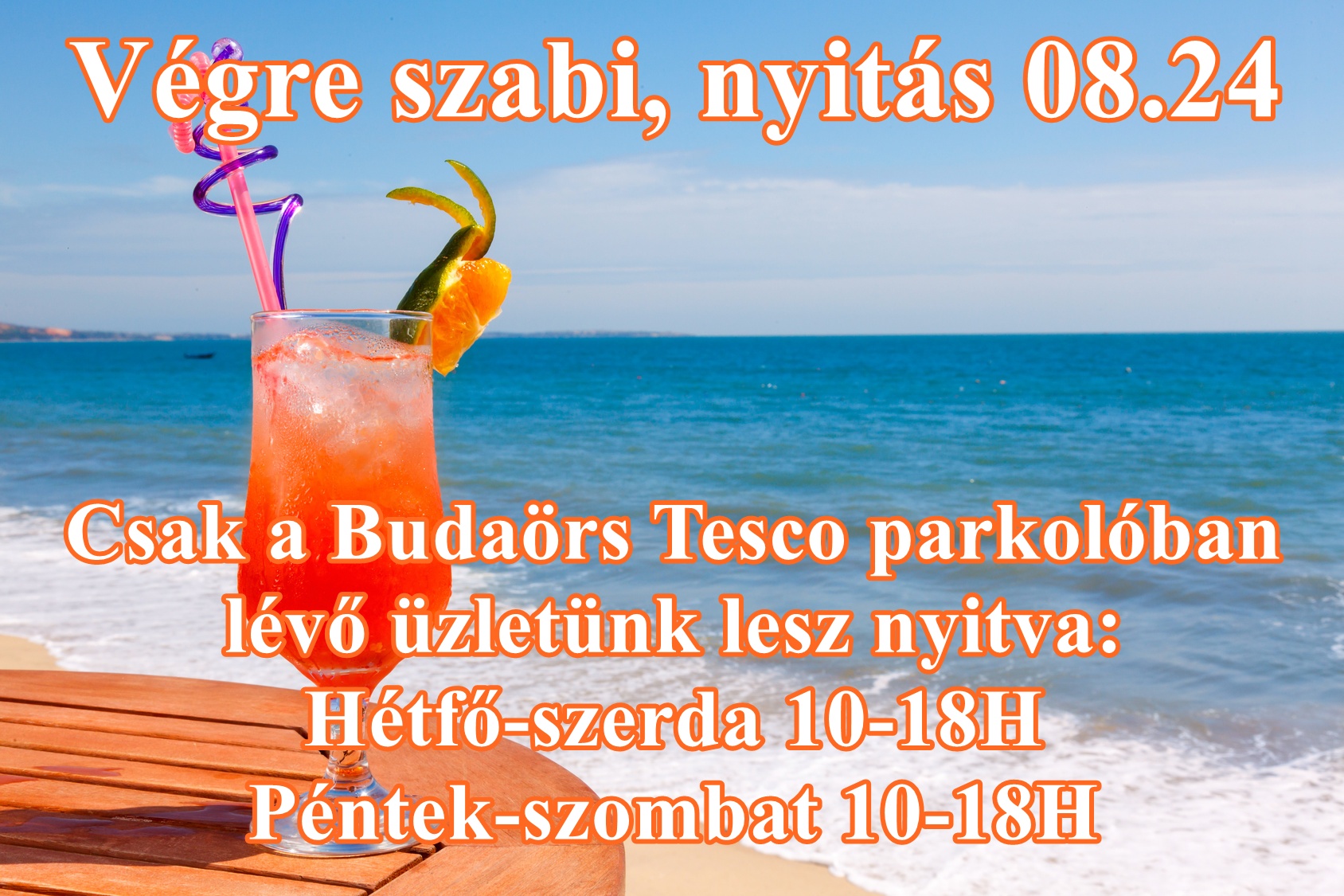 Végre szabi, nyitás 08.24 – vegre szabi 2608