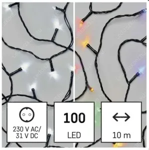 Emos Led fényfüzér D4AJ01RIZS100LCWMULTI 1 év gar. – 2. kép