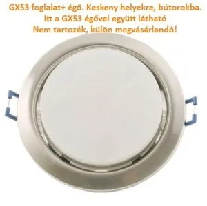 Led spot lámpatest LLFGX53KORMKR 1 év gar. – 2. kép