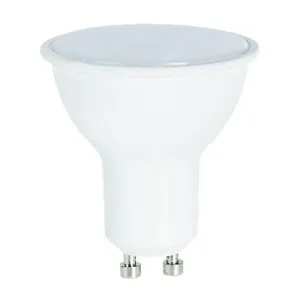 Led GU10 spot égő 8W, 750 Lumen, 80W izzó helyett, tejes burával. 2700 kelvin, meleg fehér!