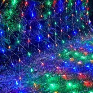 Karácsonyi háló 96db multi color Leddel, toldható, 8 funkciós vezérlővel, IP44, kültérre is! Life Light Led 2 év garancia!
