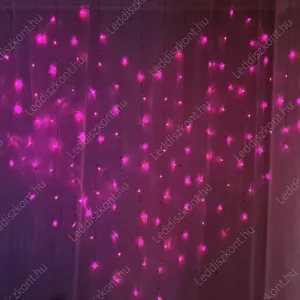 Esküvői Led függöny LLKNIP44USB8FCURHEARTPINK 2 év gar.