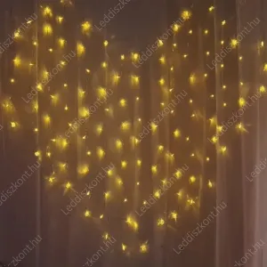 Esküvői Led függöny LLKNIP44USB8FCURHEARTWW 2 év gar.