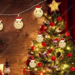 Karácsonyi függöny LLKNUSBTCUR20LSNOWW 2 év gar. – 4. kép