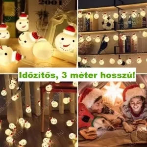 Karácsonyi függöny LLKNUSBTCUR20LSNOWW 2 év gar. – 5. kép