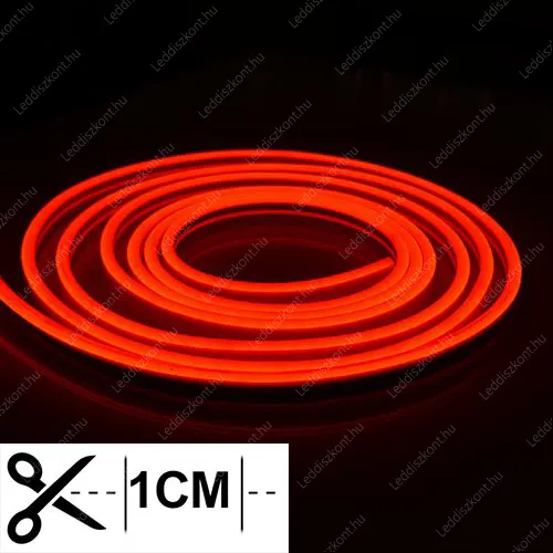 Led Neon Flex LLLNF24VFLAT6X12RED 2 év gar.