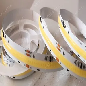 SPI COB Led szalag 24V, 12W, 700 lumen, 4000 kelvin, közép fehér fehér fény. 8,3 centinkként vágható, CRI>90, akár 50 méter is beköthető egy vezérlővel!