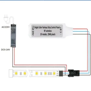 Led szalag LLSZ24VCOBSPI10W360LSW  2 év gar. – 2. kép