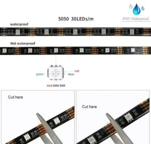 Led szalag LLSZIP65505030L2EVBLRGB 2 év gar. – 3. kép