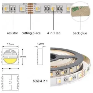 Led szalag LLSZIP65505060L2EVRGBW 2 év gar. – 3. kép