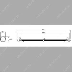 Led fénycső T860CM10W60255K5000 2 év gar. – 6. kép