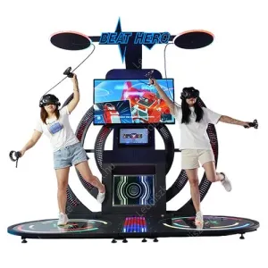 VR Beat Hero. Pénzbedobós szimulátor. 2 személyes ügyességi játék, 4K VR szemüveggel, 10db játékkal.