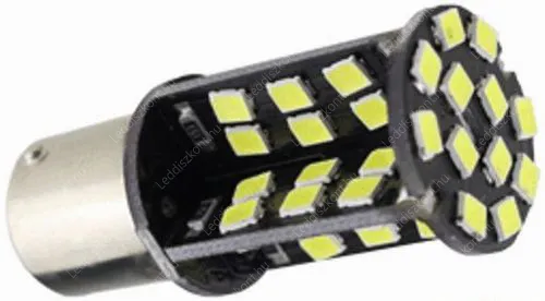 Autós Led BA15S Canbus index, tolató, helyzetjelző világítás, 60 Led, 5050 chip, 450 Lumen, 5W, hideg fehér. Life Light Led 2 év garancia! Autós led LLABA15SIFTHCAN60LSCW 2 év gar.