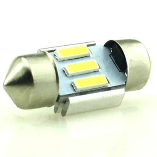 Autós Led Sofita Canbus rendszám világítás, 3 Led, 31 mm, 70 Lumen, 5730 chip, 1W, hideg fehér. Life Light Led 2 év garancia! Autós led LLASOFITACAN3L31MMSCW 2 év gar.