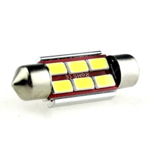 Autós Led Sofita Canbus rendszám világítás, 6 Led, 39 mm, 150 Lumen, 5730 chip, 2W, hideg fehér. Life Light Led 2 év garancia! Autós led LLASOFITACAN6L39MMSCW 2 év gar.
