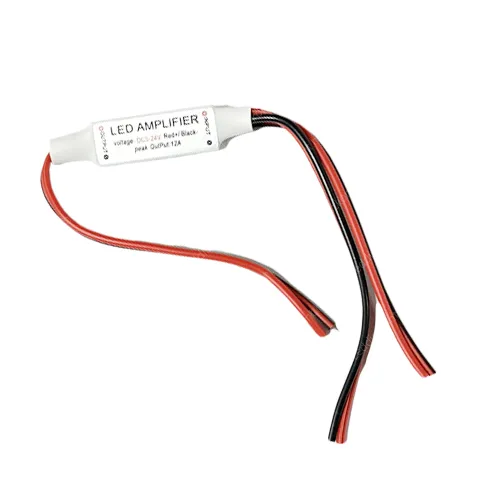 Led szalag jelerősítő 2*4A, 96W. Egyszínű Led szalagokhoz, Led modulokhoz. Life Light Led 2 év garancia! Led vezérlő jel LLCAM2X4A96W1C 2 év gar.