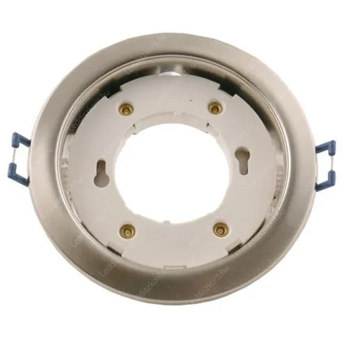 Foglalat a GX53 típusú led lámpákhoz, matt króm. Szekrényekbe, keskeny helyekre ideális! Life Light Led. Led spot lámpatest LLFGX53KORMKR 1 év gar.