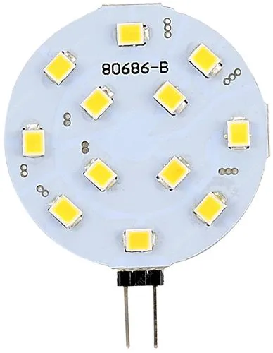 Led G4 2,6W, 300 lumen, G4 izzó helyett, d=27,5 mm, meleg fehér fény! Nem vibrál a fénye! Life Light Led 2 év garancia! Led G4 kör LLG4L27MM2700K 2 év gar.
