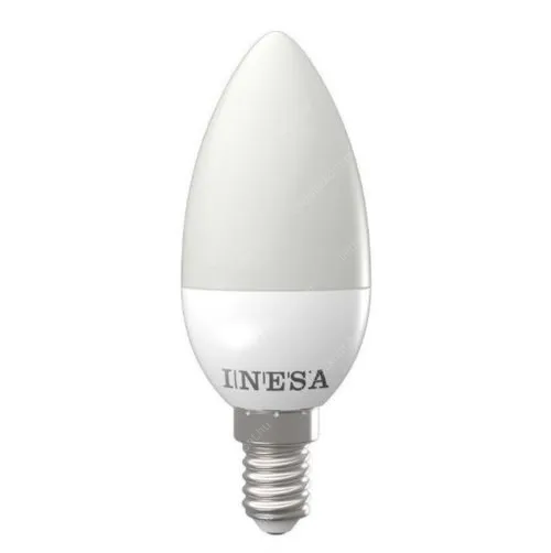 Led gyertya égő 3W, 250 Lumen, közép fehér 4000K, 25W izzó helyett, E14 foglalat. Nem vibrál a fénye! Led gyertya LLGY3WE1460622K4000 2 év gar.