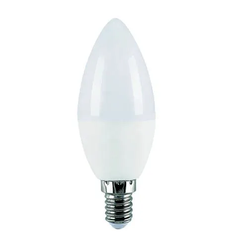 Led gyertya égő 8W, 800 Lumen, E14, 4000K, közép fehér. Nem vibrál a fénye! Life Light Led 3 év garancia! Led gyertya LLGY8WNFE14SW 3 év gar.
