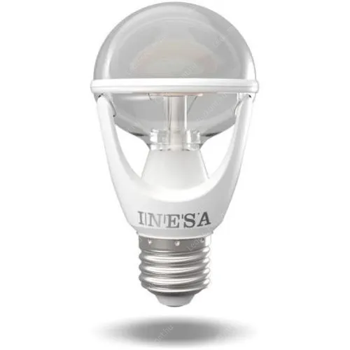 Inesa E27 8W, 810 Lumen, 80W izzó helyett E27, 2700 kelvin, meleg fehér fény. Led körte LLK8W60380E27CLEARK2700 2 év gar.