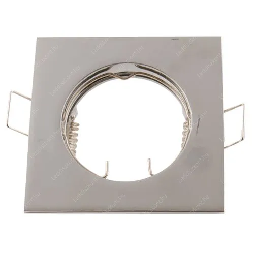 Beépíthető spot lámpatest alumínium, fix, négyzet, króm. Rozsdamentes! Life Light led 1 év garancia! Led spot lámpatest LLKERETALUKOCKR 1 év gar.