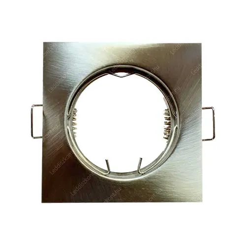 Beépíthető spot lámpatest alumínium, fix, négyzet, mattkróm. Rozsdamentes! Life Light led 1 év garancia! Led spot lámpatest LLKERETALUKOCMKR 1 év gar.