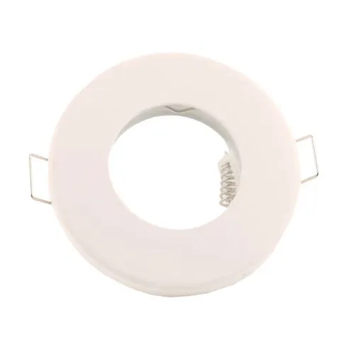 Led beépíthető lámpatest, alumínium, IP44, vizes, párás helyiségekbe, fix, fehér, rozsdamentes, Life Light led. Led spot lámpatest LLKERETIP44KORW 1 év gar.