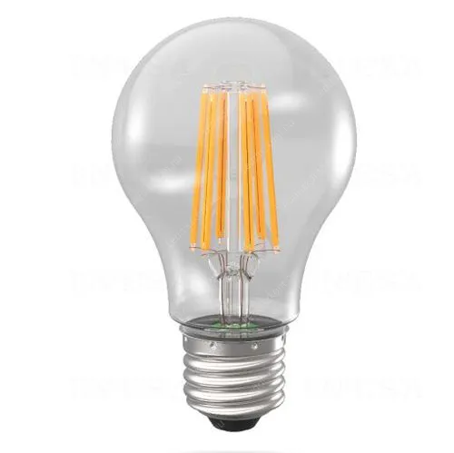 Inesa Led Filament E27 4W, 470 lumen, 10db felett-10%. 40W izzó helyett. 2700 kelvin, meleg fehér. Nem vibrál a fénye! Kerti fényfüzér foglalatba is! Led körte LLKFIL4WE2760276K2700 2 év gar.