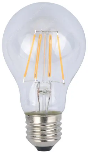 Inesa Led Filament E27 5W, 600 lumen, 60W izzó helyett. 2700 kelvin, meleg fehér. Nem vibrál a fénye! Kerti fényfüzér foglalatba is! Led körte LLKFIL5WE2760616K2700 2 év gar.