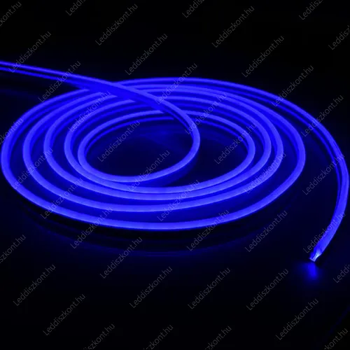 Led Neon Flex, 10W/m, 120 Led/m, 24V, 6x12mm, IP68 vízálló, kék, 5 centinkként vágható! Life Light Led 2 év garancia! Led Neon Flex LLLNF24V6X12BLUE 2 év gar.