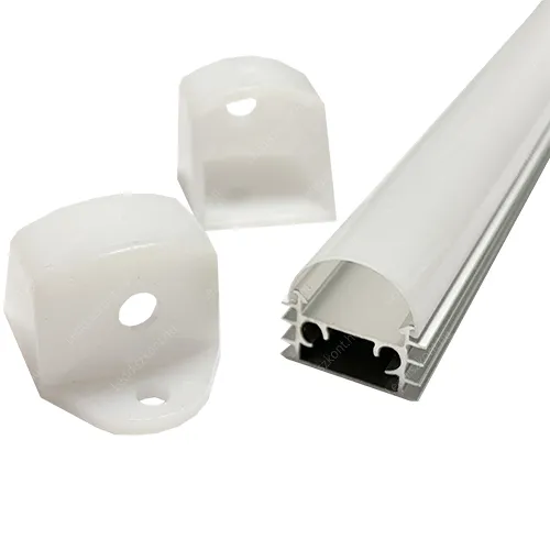 Alusín Led profil szett, íves búra, extra hűtéssel, IP44 vízálló! 8-12 mm Led szalaghoz. 2 m sín+opál búra+4 db rögzítő+2 db vég. Life Light Led Alusín szett LLLSZASIN2MECIP44TEJSZETT 1 év gar.