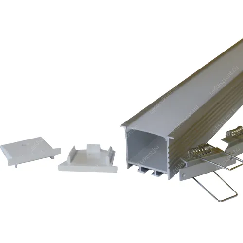Alusín Led profil, Design világításhoz 32mm széles! 1db= 2 méter sín+tejes takaró. A rögzítő és a végzáró nem tartozék! 2 db 10-12mm szalaghoz is jó, mély, nem látszik a chip! Alusín szett LLLSZASIN2MGKDTEJSZ 1 év gar.
