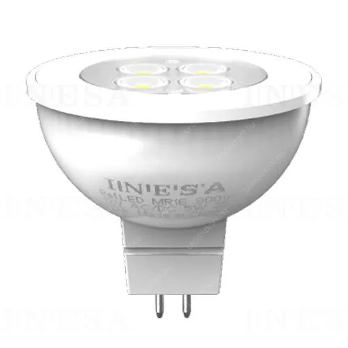 Inesa Led MR16 spot égő, 5W led, 300 Lumen, 38°, 6500K, hideg fehér. Led power LLMR165W60120K6500 2 év gar.