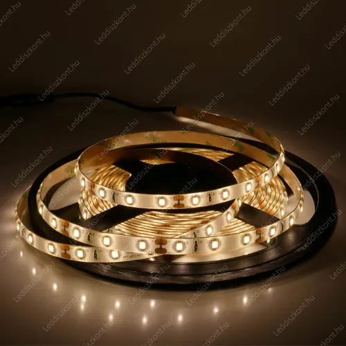 Led szalag IP65, vízálló, 60 led/m, 2835 chip, 480 Lumen, 3000K, meleg fehér. Life Light Led 2 év garancia! Led szalag LLSZIP65283560L2EV2700KE 2 év gar.