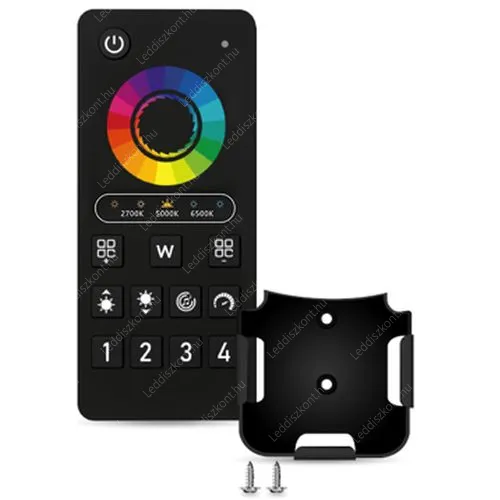 MESH RGBW+CCT távirányító CCT/RGB/RGBW/RGBCCT Led szalag vezérlőhöz, rádiós, 4 zónás. MESH 2 év garancia! Led vezérlő MESH LLSZVRF4ZMR105TAVRGBCCT 2 év gar.