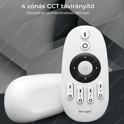 Mi-Light FUT007 Led szalag vezérlőhöz 4 zónás távirányító, egyszínű vagy CCT/kétszínű/. Mi-Light 2 év garancia! Led vezérlő LLSZVRF4ZTAVFUT007 2 év gar.