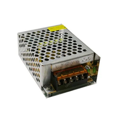Led 25W DC tápegység, 2A, fémház. Már csak a Lehel utcai üzletben! Led tápegység vékony LLTF25WAK 1 év gar.