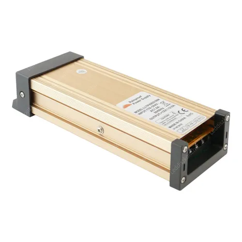 Led 150W DC tápegység, 12,5A, fém, IP43 esőálló, ventilátoros! Life Light Led 2 év garancia! Led tápegység LLTIP43ES150W 2 év gar.