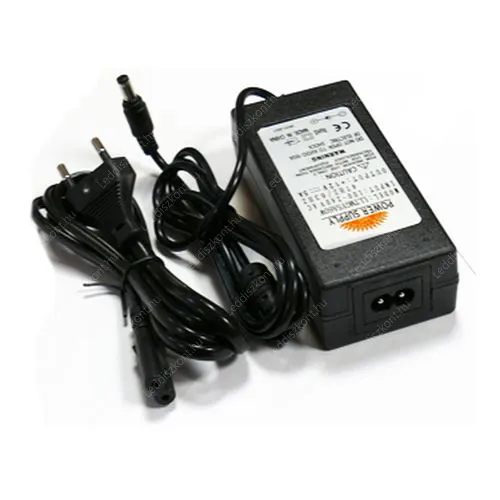 Led 60W DC tápegység, 5A, műanyag. Life Light Led 1 év garancia! Led tápegység LLTMGY5A60W 1 év gar.