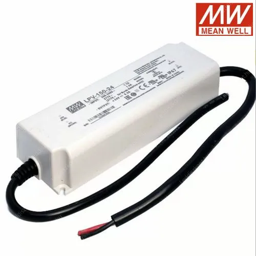 Led Mean Well tápegység LPV-150-24, 24V, 150W, 6A, IP67 vízálló, 2 év garancia! Led tápegység Meanwell LLTMWIP67LPV24V150W 2 év gar.