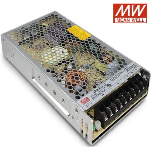 Led Mean Well tápegység 12V, 200W,16A, 2 év garancia! Led tápegység Meanwell LLTMWLRS12V200W 3 év gar.