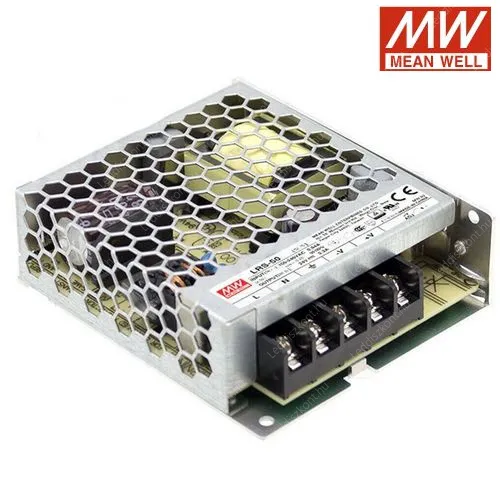 Led Mean Well tápegység LRS-50-12, 12V, 50W, 4A, 2 év garancia! Led tápegység Meanwell LLTMWLRS12V50W 3 év gar.