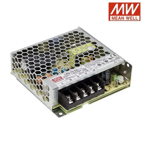 Led Mean Well tápegység LRS-75-24, 24V, 75W, 3A, 2 év garancia! Led tápegység Meanwell LLTMWLRS24V75W 3 év gar.