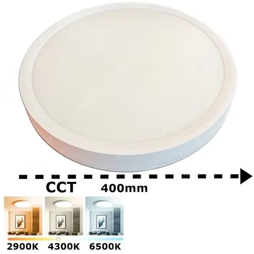 Led UFO lámpa 38W, 3800-4100 lumen, CCT, három különböző színhőmérsékletre kapcsolható, 2900-4300-6500 kelvin. Led UFO LLUFO38WIP40KORCCT 2 év gar.