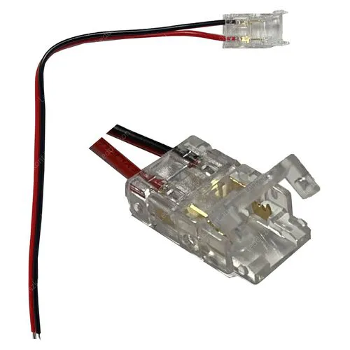 Led szalag betáp COB Led szalaghoz, 10mm, forrasztás mentes. Life Light Led. Led szalaghoz betáp LSZBETAPCOB10MM 1 év gar.