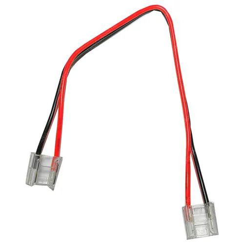 Forrasztás mentes betáp 10mm, COB Led szalaghoz és 2835 normál szalaghoz, egyszer használható, nem bontható! Led szalaghoz betáp LSZBETAPSARCOB10MM 1 év gar.