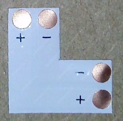 Led szalag sarokelem, 8 mm. Life Light Led. Led szalag sarok LSZSAR8MM 1 év gar.